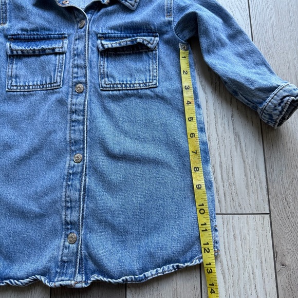 Zara Kids Blue Denim Shirtdress - Picture 4 of 6